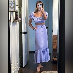 LPA Charlie Skirt and Top set in Lavender